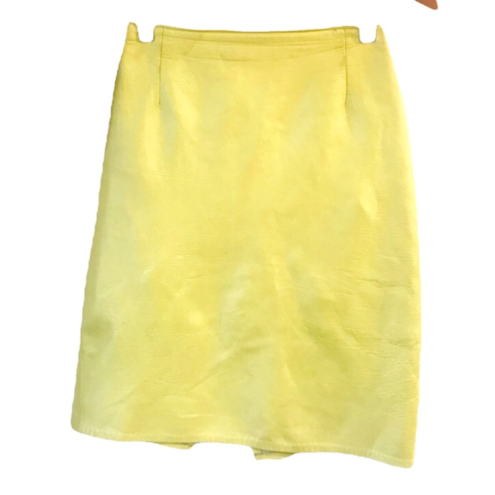 Vintage Firenze Santa Barbara Boho Leather Pencil Skirt Sz 4